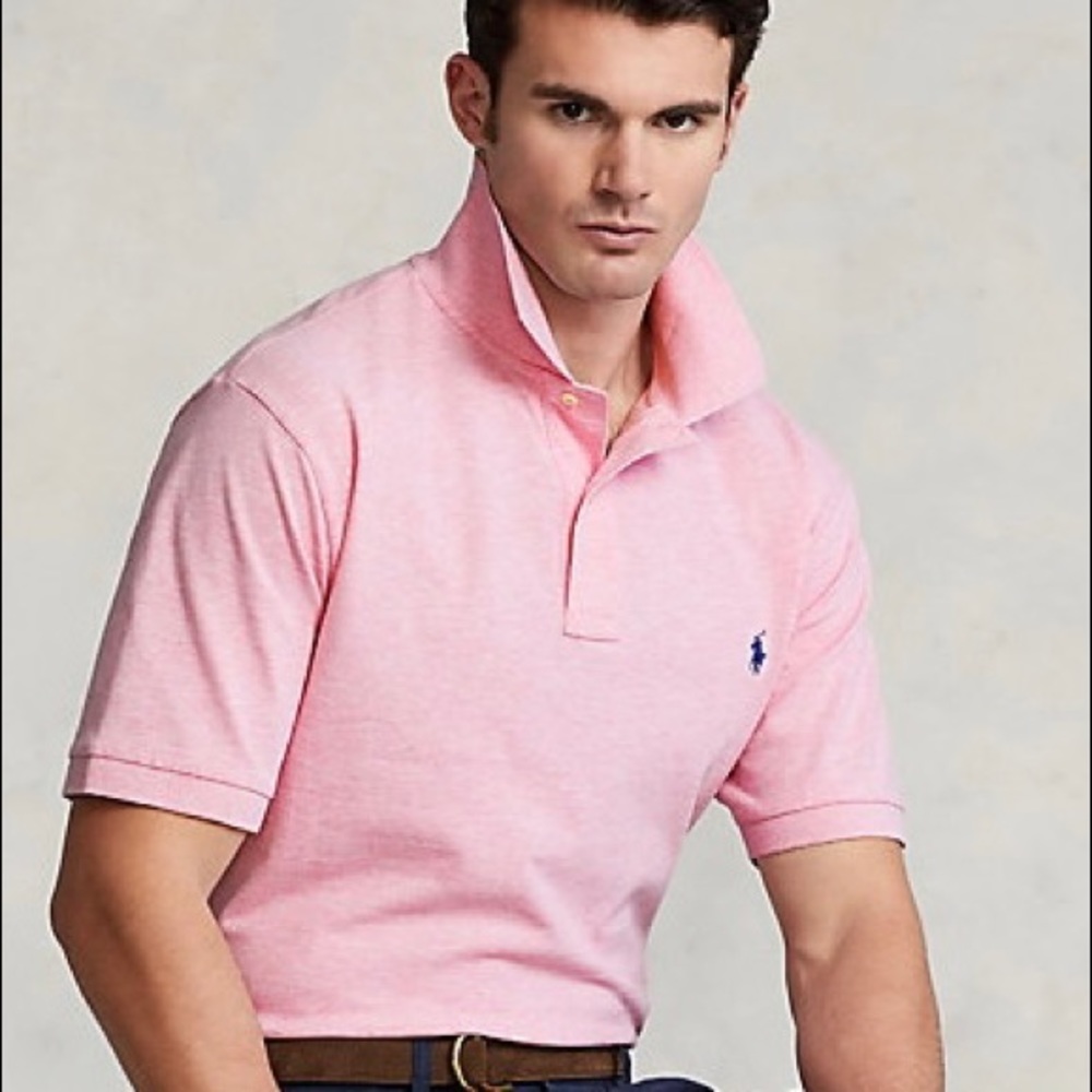 Custom Fit Ralph Lauren Polo Shirt Pink